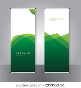 Business banner roll up set standee banner template Modern banner.