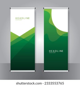 Business banner roll up set standee banner template Modern banner.