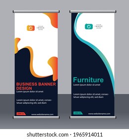 Business banner roll up set,standee banner template,Modern banner.