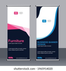 Business banner roll up set,standee banner template,Modern banner.