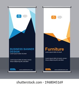 Business banner roll up set,standee banner template,Modern banner.