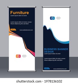 Business banner roll up set,standee banner template,Modern banner.