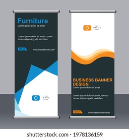 Business banner roll up set,standee banner template,Modern banner.