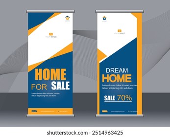 Banner comercial roll up set, modelo de banner stand-by, Banner moderno.