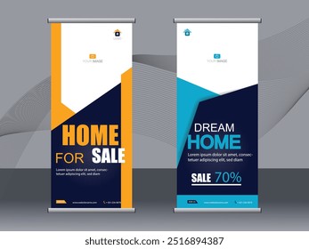 Business banner roll up set,standee banner template,Modern banner.