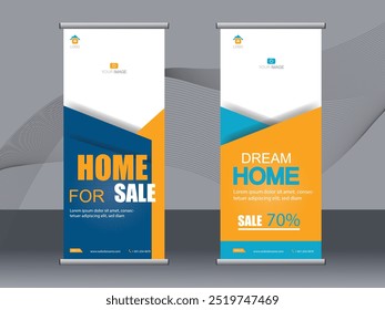 Banner comercial roll up set, modelo de banner stand-by, Banner moderno.