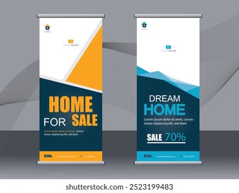 Business banner roll up set,standee banner template,Modern banner.