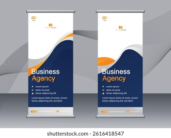 Business banner roll up set,standee banner template,Modern banner.