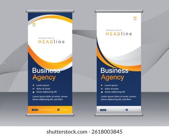 Business banner roll up set,standee banner template,Modern banner.