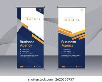 Business banner roll up set,standee banner template,Modern banner.