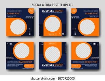 Business banner social media post collection