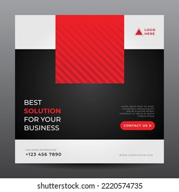 business banner for social media post template