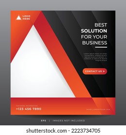 business banner for social media post template