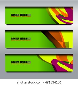 Business Banner Template Background, vector illustration
