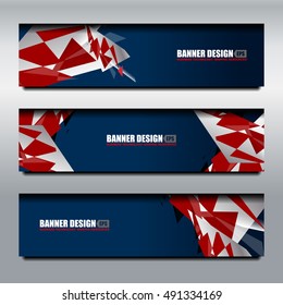 Business Banner Template Background, vector illustration