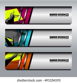 Business Banner Template Background, vector illustration