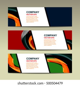 Business Banner Template Background, vector illustration