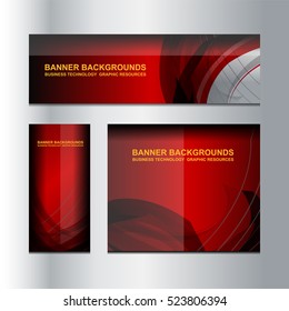 Business Banner Template Background, vector illustration
