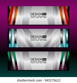 Business Banner Template Background, vector illustration