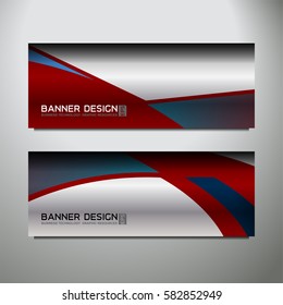 Business Banner Template Background, vector illustration