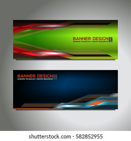 Business Banner Template Background, vector illustration