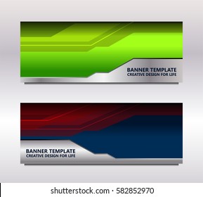 Business Banner Template Background, vector illustration