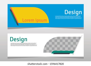 business banner template, banner design template for business, vector