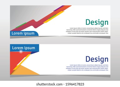 business banner template, banner design template for business, vector