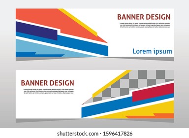 business banner template, banner design template for business, vector