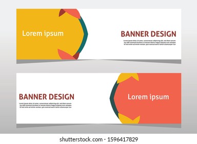 business banner template, banner design template for business, vector