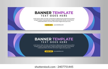 Business banner template design vector