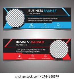Business banner template easy to edit
