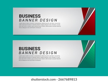 Modelo de design vetorial de banner de negócios 