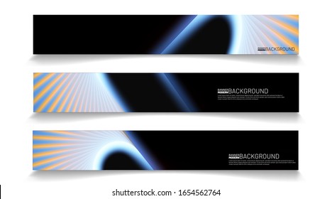 Business Banner Vector Template. Abstract geometric modern background for designs in rectangles