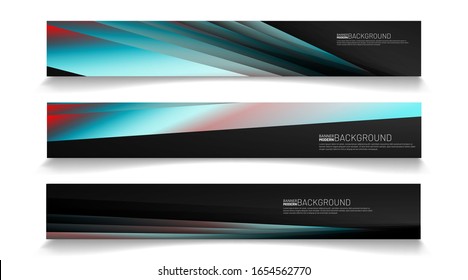 Business Banner Vector Template. Abstract geometric modern background for designs in rectangles