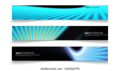 Business Banner Vector Template. Abstract geometric modern background for designs in rectangles