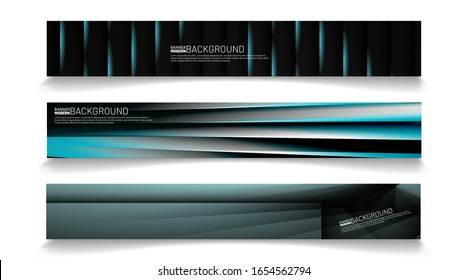 Plantilla vectorial de banner comercial. Fondo geométrico moderno abstracto para diseños en rectángulos