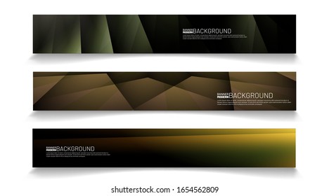 Vorlage für die Vektorillustration von Geschäftsbannern. Abstrakter, geometrischer, moderner Hintergrund für Designs in Rechtecken
