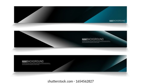 Plantilla vectorial de banner comercial. Fondo geométrico moderno abstracto para diseños en rectángulos
