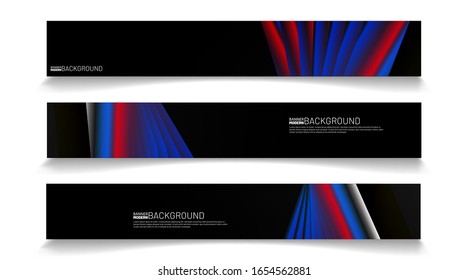 Business Banner Vector Template. Abstract geometric modern background for designs in rectangles