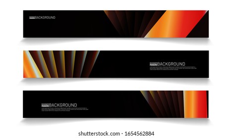 Business Banner Vector Template. Abstract geometric modern background for designs in rectangles