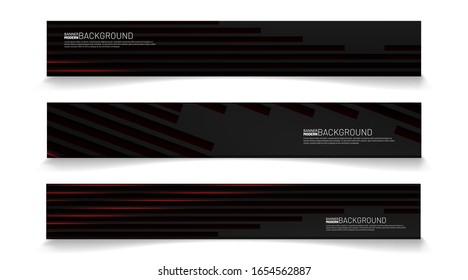 Business Banner Vector Template. Abstract geometric modern background for designs in rectangles