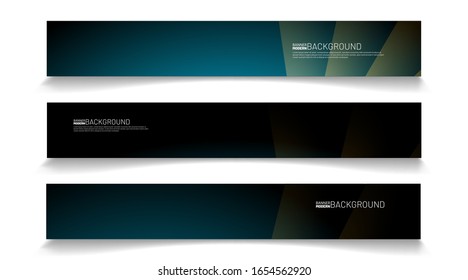 Business Banner Vector Template. Abstract geometric modern background for designs in rectangles