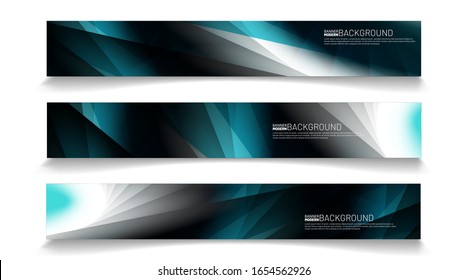 Business Banner Vector Template. Abstract geometric modern background for designs in rectangles