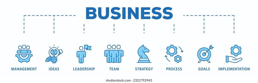 Business to business banner web icon vector illustration concept with icon of cooperation, commerce, transaction, sales, marketing, supply chain