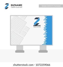 Business banners ads design with logo and creative design vector