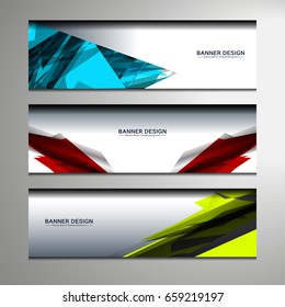 business banners background for website headers, vector illustration