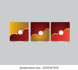 Conjunto de Plantilla de Web de diseño de Anuncios de negocios. Diseño de Anuncios Abstractas. fondo de Vector para anuncios de Web, publicación en redes sociales, volante,  