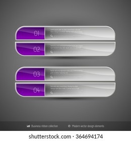 Business banners on the dark background for infographics webdesigns ets. Vector design elements.