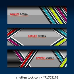Business Banners Template Design, vector illustration